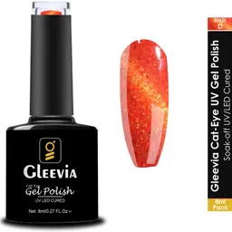 gleevia Cat-Eye UV Gel Polish| Magnetic Gel Polish for Professionals 8ml Brush Cap C1 Shade Code: C1-picture-12