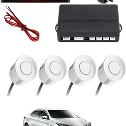 msnp White Waterproof Parking Sesnor With Led Display For Vehicle-10 Universal White 4pcs Reverse Parking Safety Sensor For Car-10 Parking Sensor-picture-20