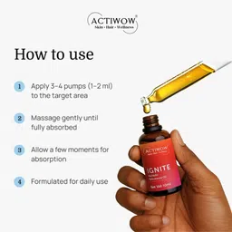 actiwow Ignite Massage Oil for Men Gentle Nourishing Body Touch image 5