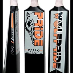 Retro P Kids Plastic Orange/B Black Tennis Cricket Bat (400g) No5 #_PK144 PVC/Plastic Cricket Bat For 9 - 11 Yrs-image-98