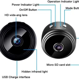 SROPX MINI Wireless Hidden Video Audio Full HD 1080P CCTV WiFi IP Camera with Night Vision Sports and Action Camera image 3