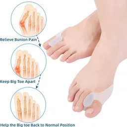 whitehorse Gel Bunion Corrector Toe Separators - Hallux Valgus Soft Silicone Pads image 2
