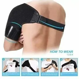 clinic care Adjustable Shoulder Support Brace for Men & Women | Pain Relief Shoulder Support-picture-17