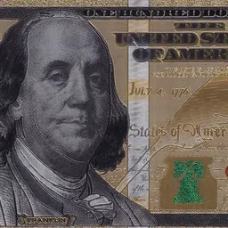 USA 100 DOLLAR 24 KT GOLD PLATED NOTE BRAND NEW CONDITION Modern Coin Collection-image-96