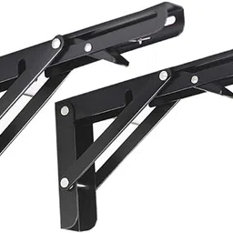 kavrul Folding Shelf Brackets Heavy Duty Metal Collapsible Shelf Bracket 30CM Shelf Bracket-picture-14