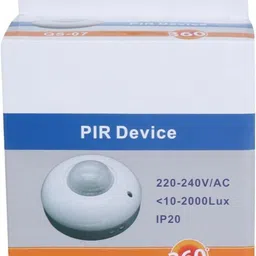 Pace-Innovations White PIR Motion Sensor Switch with LUX Control & Energy Saving 220-240V AC Smart Switch image 2
