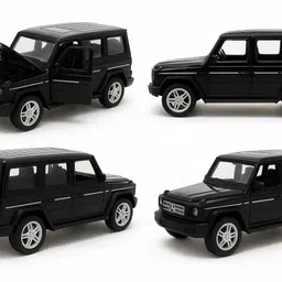 kiddynest Premium 1:24 Scale Die-Cast Metal G-Wagon SUV Car Open Doors, Lights & Sound image 3