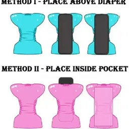 jamez Printed Reusable Clothes Diapers + Insert Pad Washable 100% Absorption 0-3 years image 3