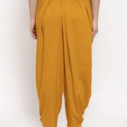 Clora Creation Women  Magenta & Mustard  Pack Of 2 Solid Ankle Length Dhoti Pants image 3