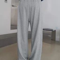 daphne maurier Women Solid Grey Track Pants-picture-17