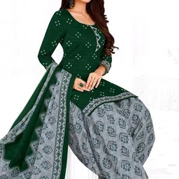 wonaya Unstitched Crepe Salwar Suit Material Printed-picture-12