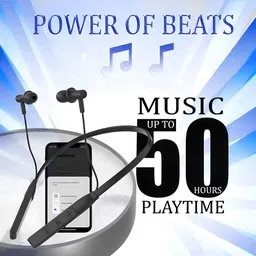 tabaret New Bluetooth Neckband with Sound Quality, & Long Battery bluetooth headphone Bluetooth Headset image 4