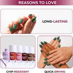 glam21 Nail Tale Multicolor, Quick Dry & Chip Resistant Nailpaint | Long-stay Pastel/Pop-06 image 2