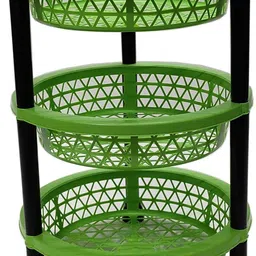 unitysales 3 Tier Kitchen Trolley Fruits & Vegetable Trolley Stand Plastic Kitchen Trolley-picture-22