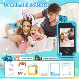 cason Mini Toy Phone for Kids with Dual Camera image 3