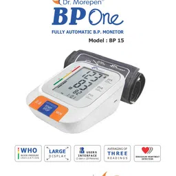 Dr. Morepen BP 15 Fully Automatic Digital Blood Pressure Monitor with thermometer BP 15 Bp Monitor image 4