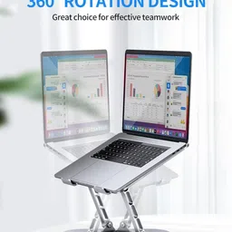 Anita Laptop Stand Metal Laptop Stand with 360° Rotation, Laptops & MacBook, Adjustable Hight Laptop Stand image 3