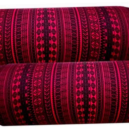 changers Round Bolster Microfibre Abstract Bolster Pack of 2-picture-17