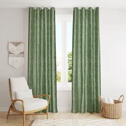 arick home 304.8 cm (10 ft) Long Door Polyester Room Darkening Curtain (Pack Of 2)-picture-28
