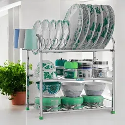 avail Utensil Kitchen Rack SpaceSaver Dish Drying Rack/Premium 3-Tier Drainer Stand Steel-picture-10