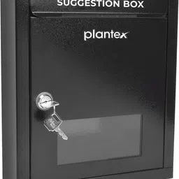 plantex All in 1 Multipurpose Letter Box/Suggestion Box/Complaint Box/Donation Box with Lock Table Top or Wall Mount (Black) Suggestion Box-picture-28