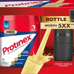 protinex Creamy Vanilla- Nutrition Drink Powder with Protein for Strength, Energy Protein-picture-29