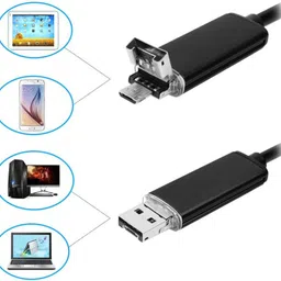 Qaz AN99 Borescope 2-in-1 Interface Waterproof Flexible Wire 5.5mm Inspection Camera Security Camera image 5