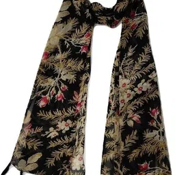 mss fashion Printed Chiffon Women Multicolor Scarf, Stole, Fancy Scarf image 4