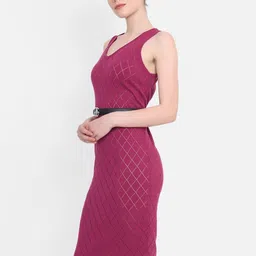JoE Hazel Purple Sheath Midi Dress image 3