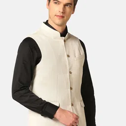 Blackberrys Slim-Fit Bandhgala Nehru Jacket image 3
