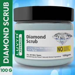 LUVYH Advanced Diamond Scrub For Instant Glow Skin Lightening - 100g image 5