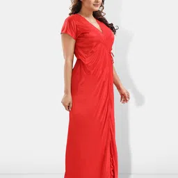 Be You 6 Pieces Satin Maxi Nightdress Set With Robe And Lingerie Set image 3