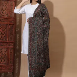 Zamour Ethnic Motif Woven Design Kashmiri Shawl image 5