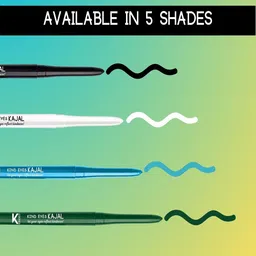 KINDED Set of 2 Waterproof Boundless Black & Wishful White Pencil Kajal - 0.35ml each image 5