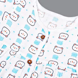 Born Babies Infant Girls Print Organic Cotton A-Line Dress image 2
