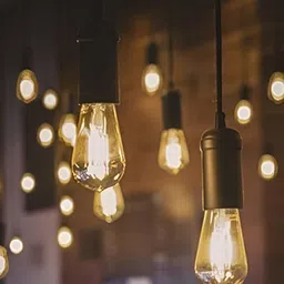 SPARK WORLD Yellow & Gold-Toned Cylinder Self Assembly Glass Ceiling Lamp image 3