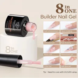Modelones 8-In-1 Builder Nail UV LED Long Lasting Gel Nail Polish 7ml - Shade 005 image 5