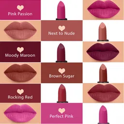 PERPAA Sensational Creamy Matte Long Lasting Lipstick with Vitamin E - Next To Nude 306 image 2