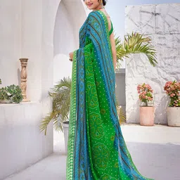 KALINI Bandhani Printed Saree image 3