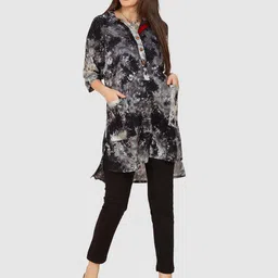 Mom For Sure by Ketki Dalal Abstract Printed Maternity A-Line Kurtas image 2