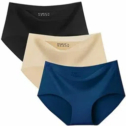 ganbatte Pack of 3 Women Hipster Multicolor Panty-picture-22