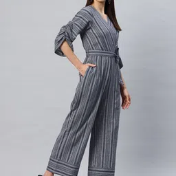 cottinfab Striped Women Jumpsuit image 3