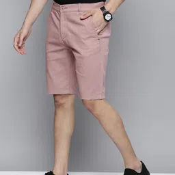 the indian garage co. Solid Men Pink Casual Shorts image 2