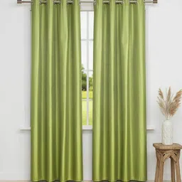 ubh 153 cm (5 ft) Window Polyester Semi Transparent Curtain (Pack Of 2)-picture-26