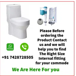 elegant casa Universal Toilet Cistern Repair Kit - Dual Flush Push Button, 8.26 inch Flush & 6-10"Fill Valve for Bathroom Commode Fitting Flush Tank Lever image 2