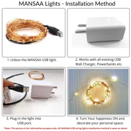 mansaa Warm White 10 Meter LED Festive String Light image 5