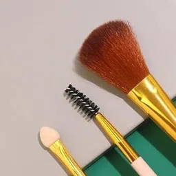 nodanza Makeup Brush Set – Purple Handles & Gold Ferrules |for Shading & Contouring image 4