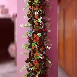 kingstyle impex Artificial Flowers Home Decoration Vine & Creepers Plant Wall Hanging Chain G345 Multicolor Rose Artificial Flower-picture-31