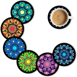 vkraft Round Wood Coaster Set-picture-14