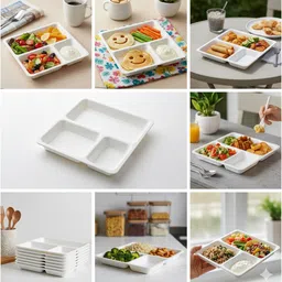 curvetouch Pav Bhaji Tray Unbreakable and Durable Made from high-quality Tray-picture-40